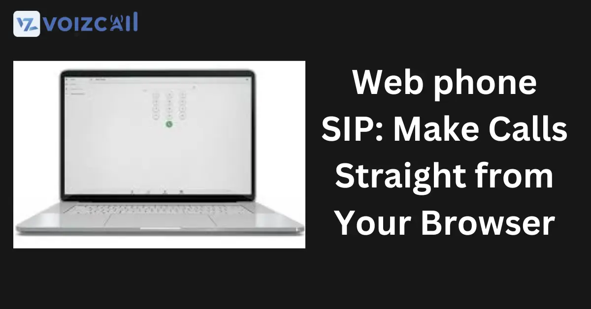 Web browser window showing a SIP phone app for calling