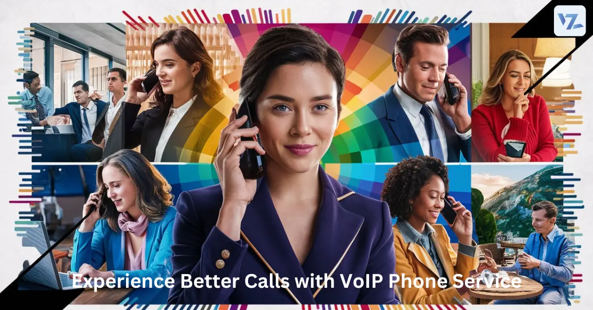 Person making a VoIP call on a smartphone