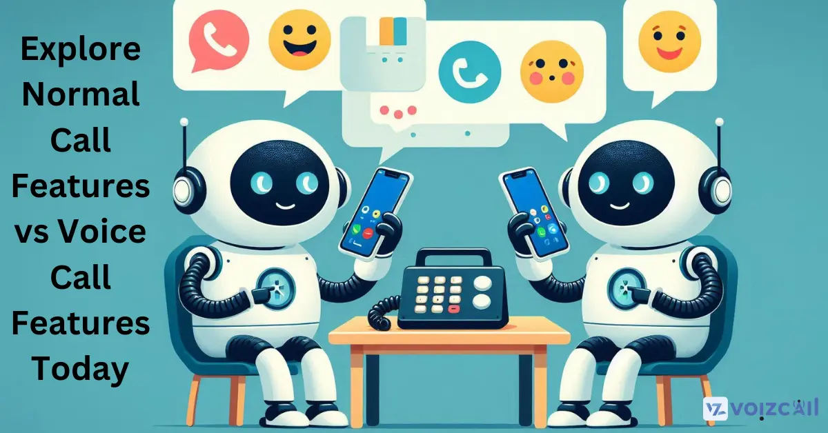 A two robots showing the phone