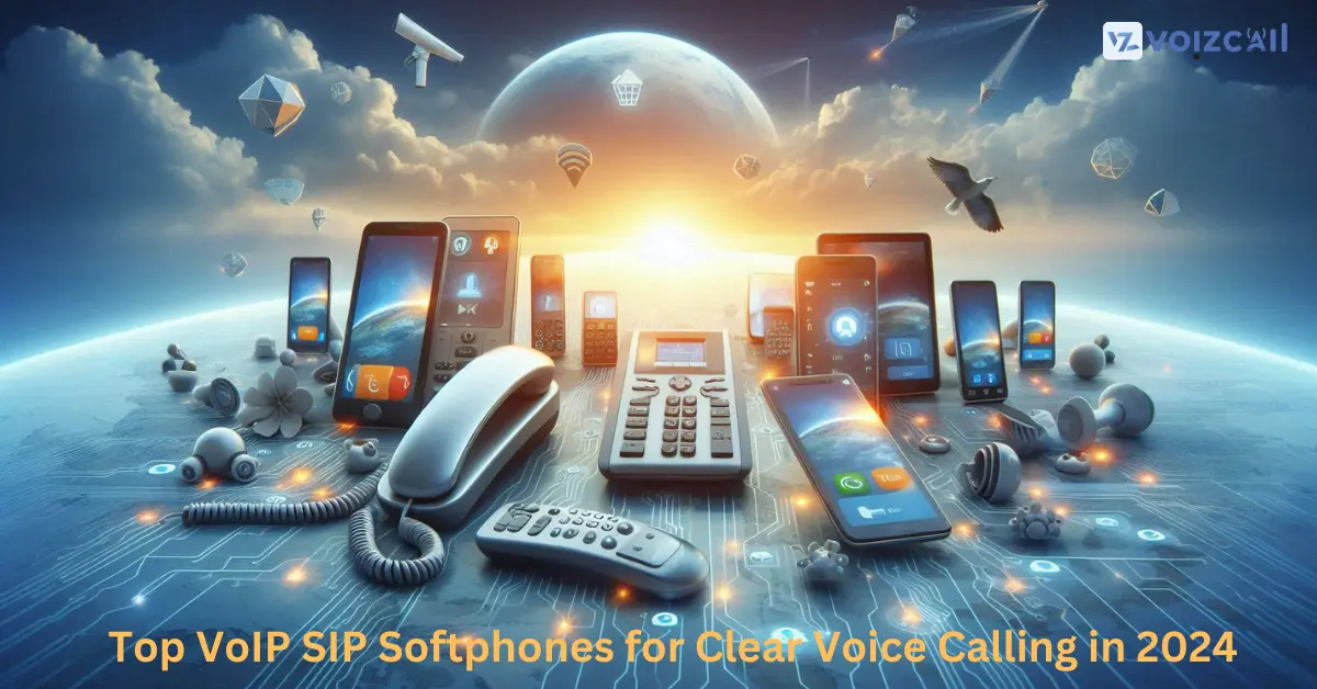 A VoIP SIP softphone with a sleek and modern design