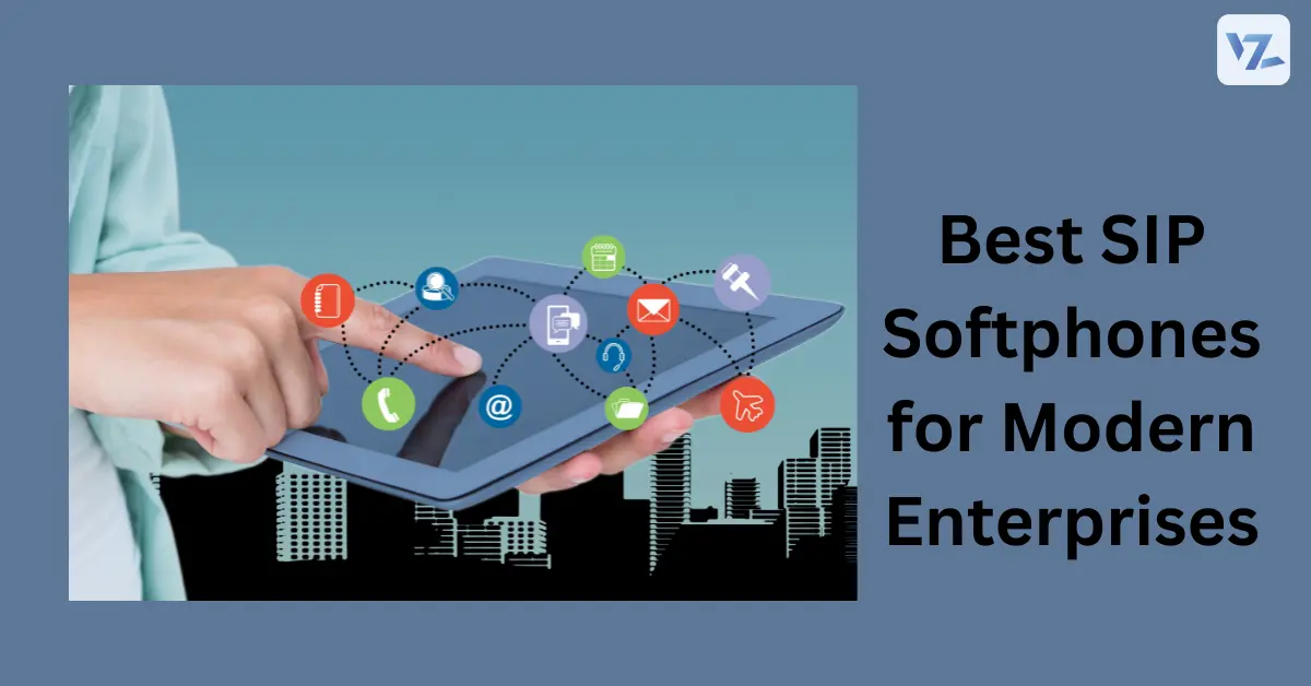 SIP softphone interface for modern enterprise communication