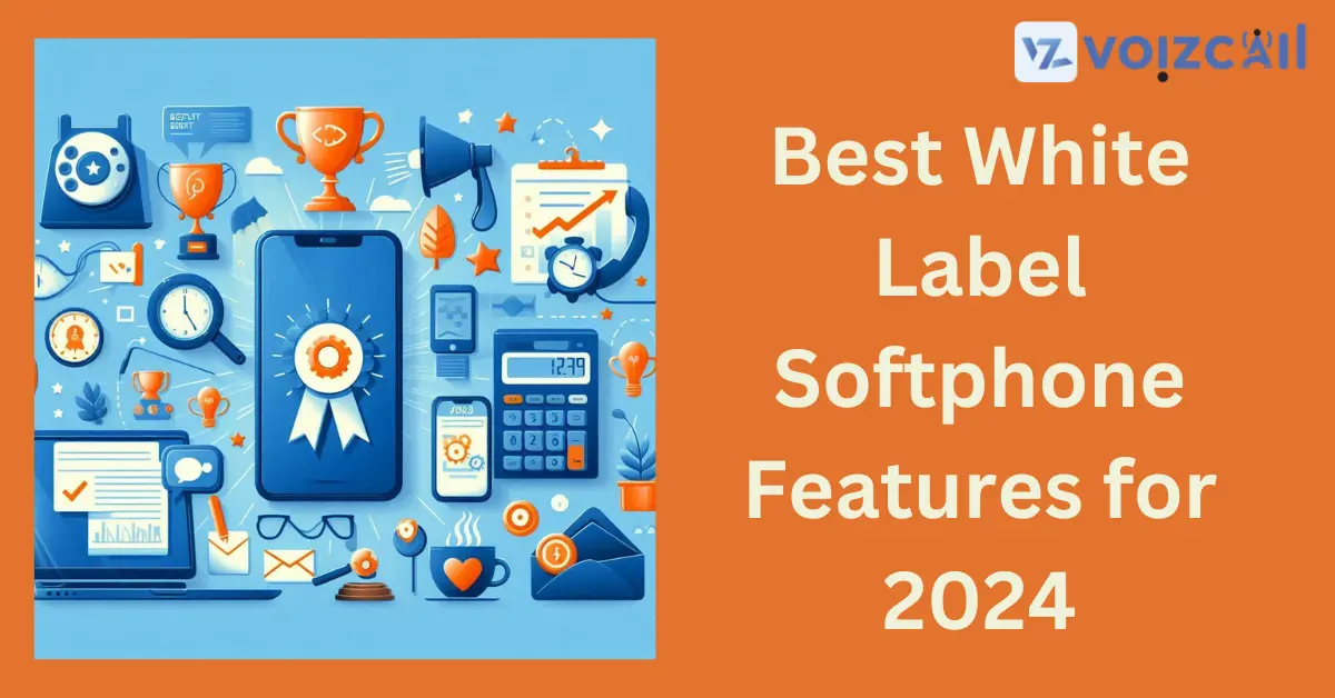 White label softphone dashboard showing custom branding and features for 2024
