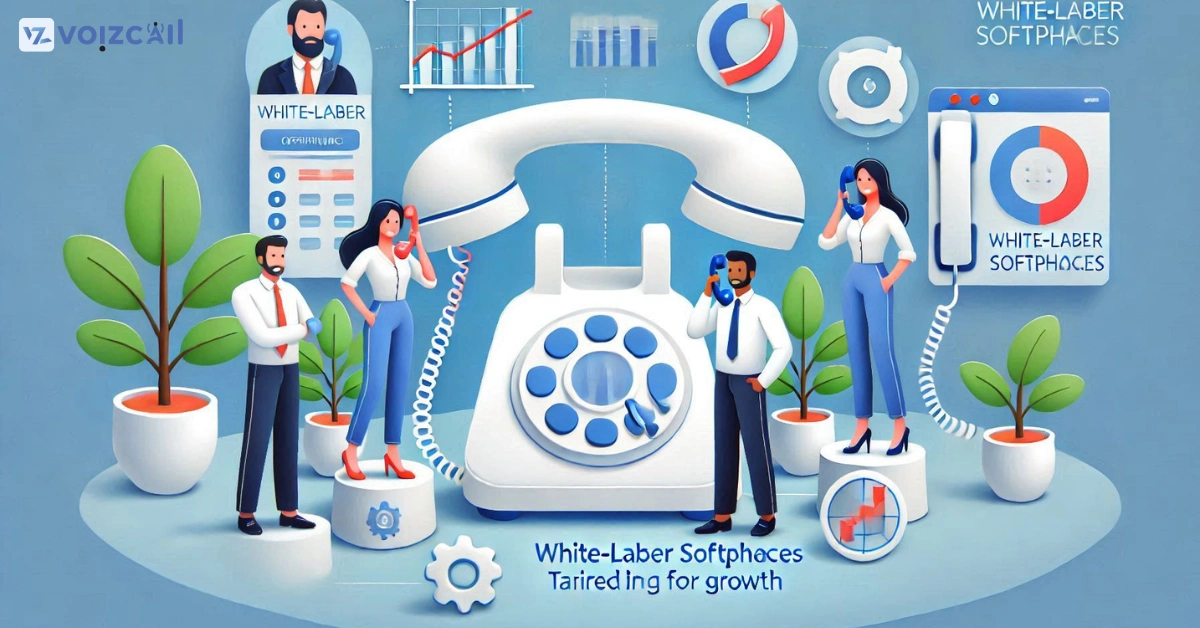 Business communication with white-label softphones