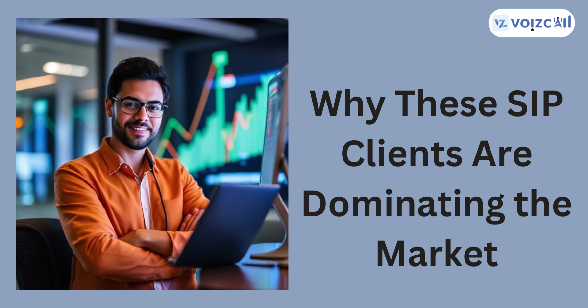 A bar graph showing the market share dominance of leading SIP clients