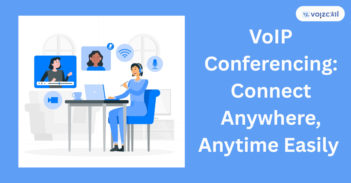 Person using a laptop for VoIP conference call