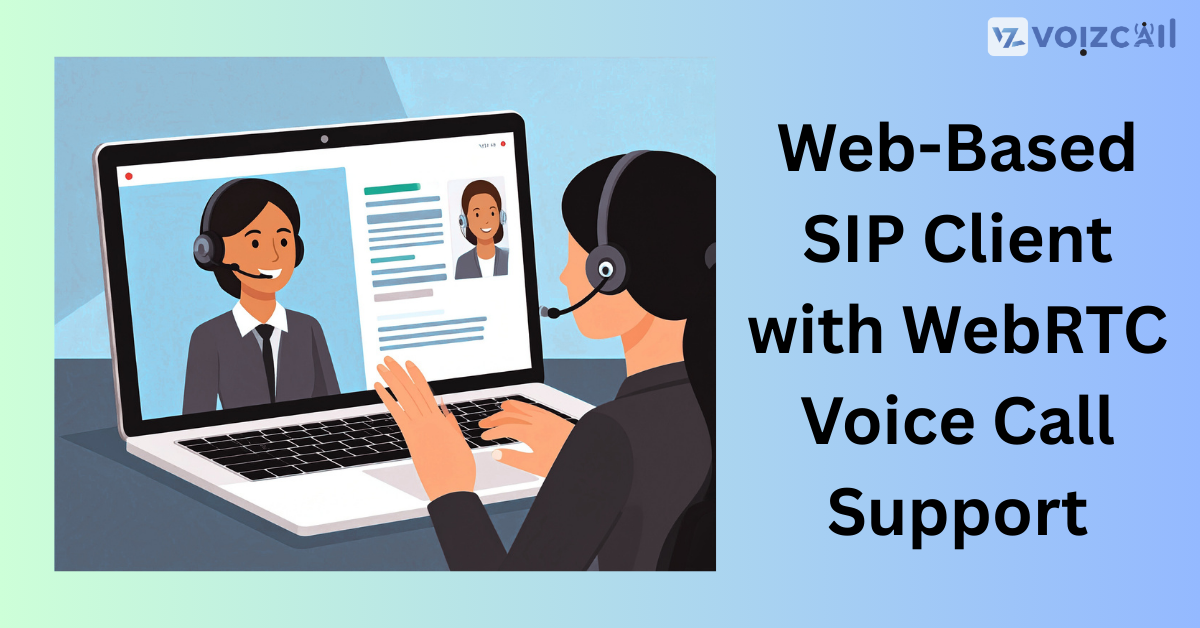 Web-based SIP client interface enabling seamless VoIP calls