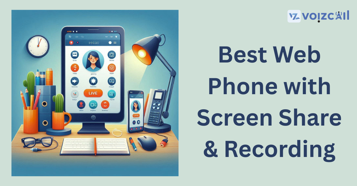 Secure web phone with call recording capabilities