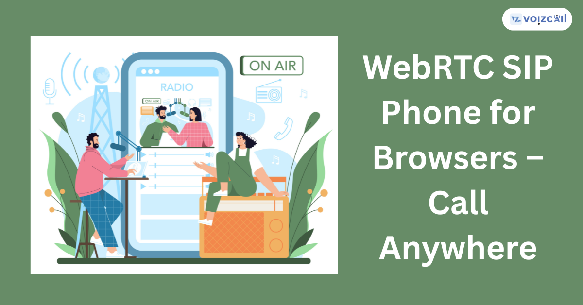 Browser-based VoIP softphone for online calls